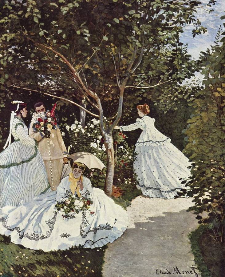 Женщины в саду, Клод Моне