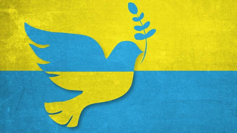 Голуб миру на прапорі України