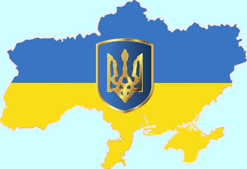 Карта України з тризубом